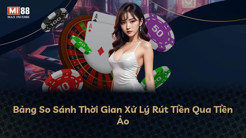 Bảng So Sánh Thời Gian Xử Lý Rút Tiền Qua Tiền Ảo